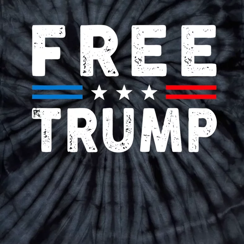 Free Trump Republican Support Pro Trump American Tie-Dye T-Shirt