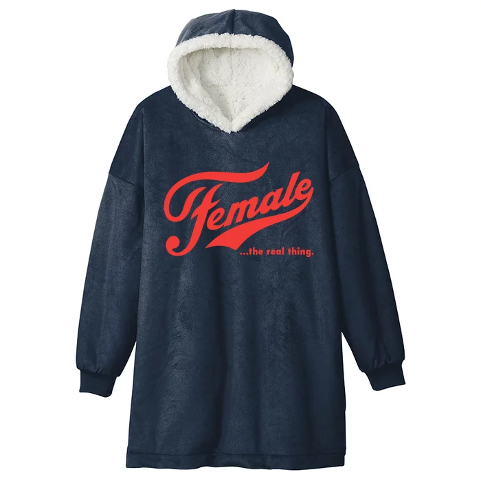 Female The Real Thing Hooded Wearable Blanket