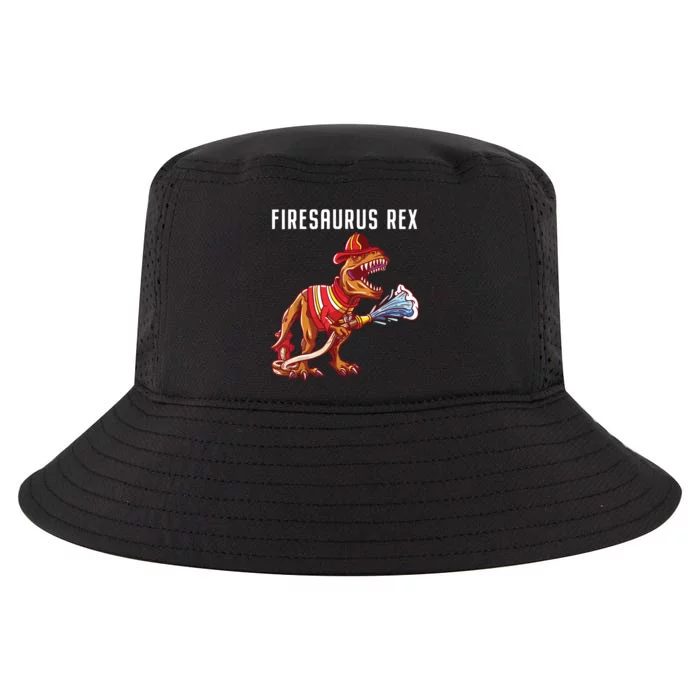 Firefighter T Rex Dinosaur Kids Gifts Shirts For Fireman Boy Cool Comfort Performance Bucket Hat