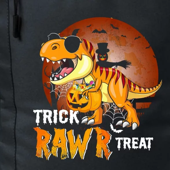 Funny T Rex Dinosaur Trick Rawr Treat Halloween Funny Gift Daily Commute Backpack