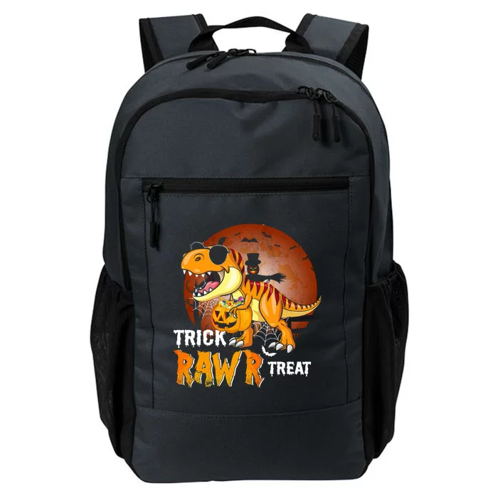 Funny T Rex Dinosaur Trick Rawr Treat Halloween Funny Gift Daily Commute Backpack