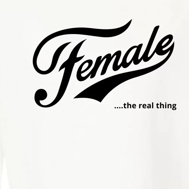 Female The Real Thing Cropped Pullover Crew