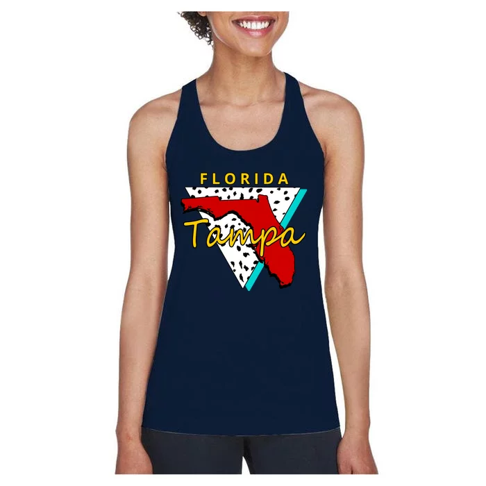 Florida Tampa Retro Women's Racerback Tank