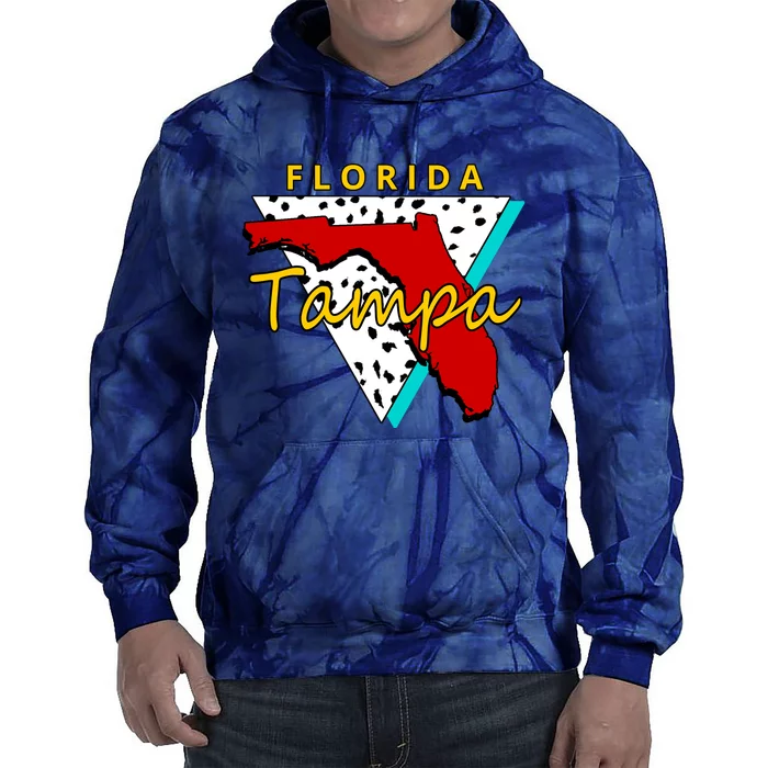 Florida Tampa Retro Tie Dye Hoodie