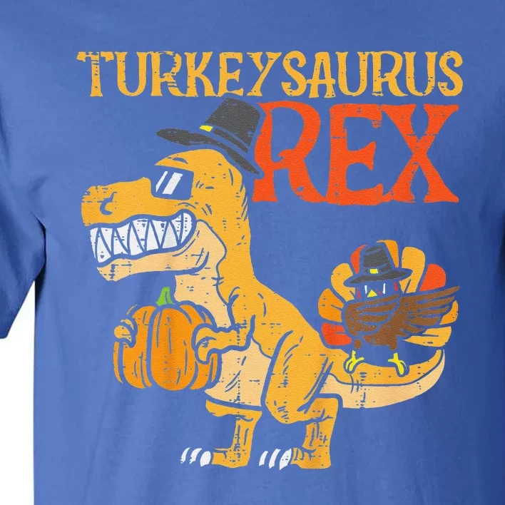 Funny Turkeysaurus Rex Dab Turkey Dino Thanksgiving Tall T-Shirt