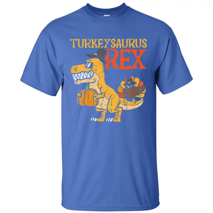 Funny Turkeysaurus Rex Dab Turkey Dino Thanksgiving Tall T-Shirt