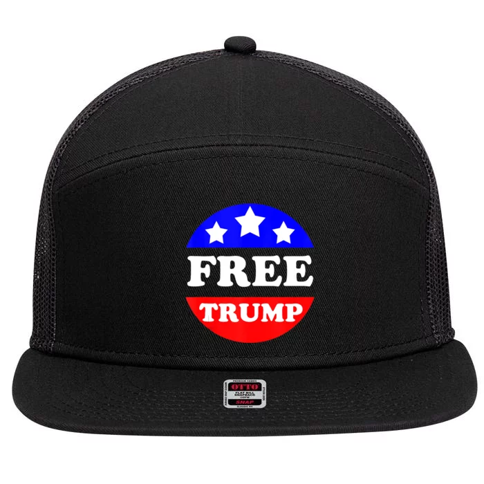 Free Trump Release President Trump Free Trump 7 Panel Mesh Trucker Snapback Hat