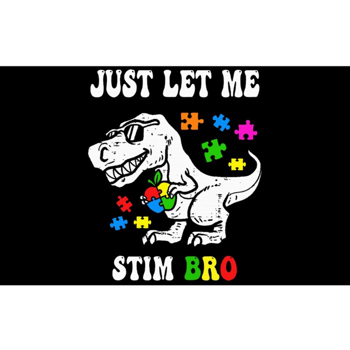 Funny T Rex Dino Dinosaur Sunglasses Just Let Me Stim Bro Bumper Sticker