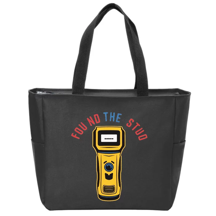 Found The Stud Funny For Women Electritian Plumber Zip Tote Bag