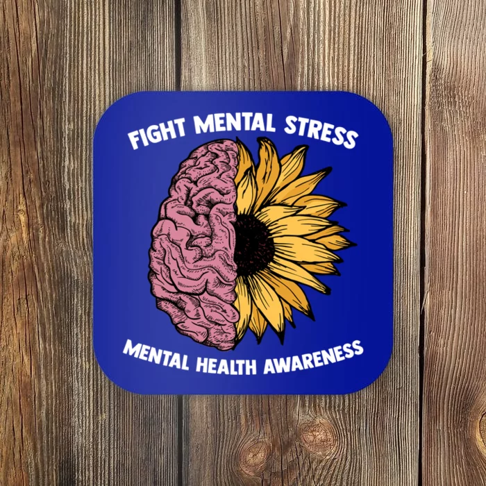 Fight Tal Stress Tal Stress Awareness Tal Health Gift Coaster