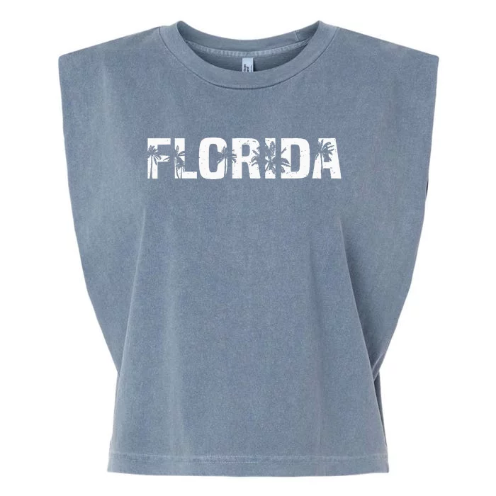 Florida The Sunshine State Garment-Dyed Women's Muscle Tee