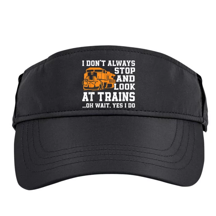 Funny Train Saying Freight Trains Trainspotter Adult Drive Performance Visor