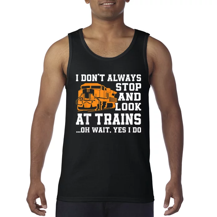 Funny Train Saying Freight Trains Trainspotter Tank Top