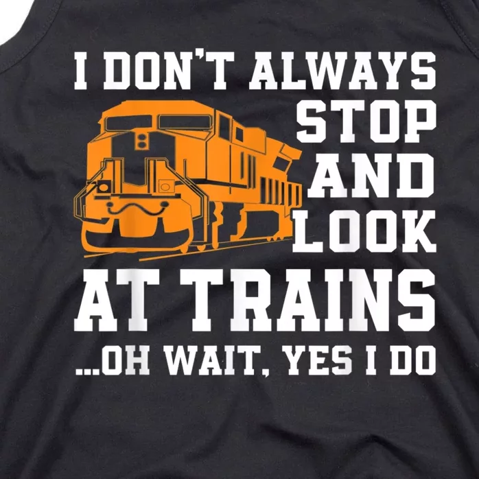 Funny Train Saying Freight Trains Trainspotter Tank Top