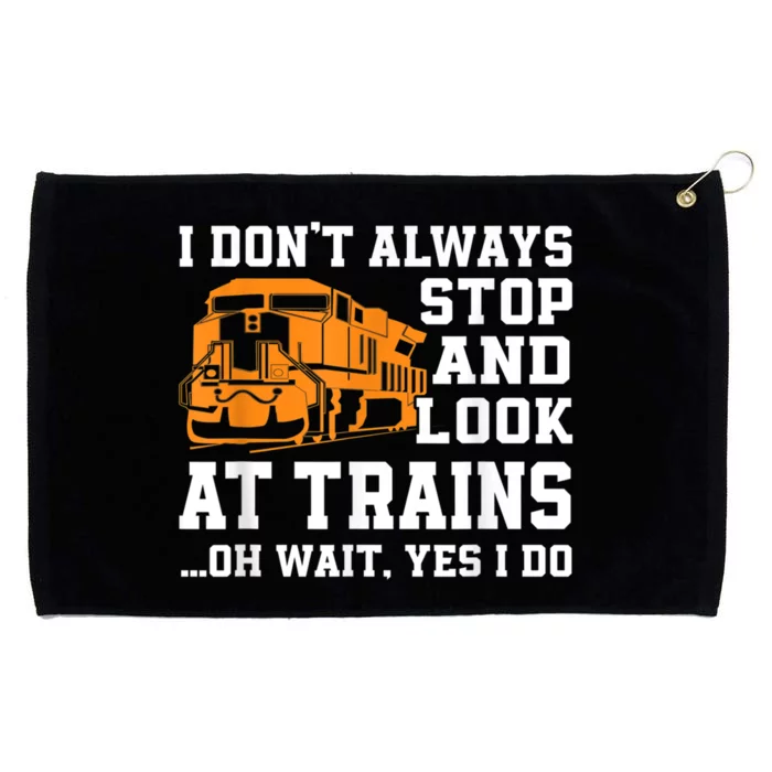 Funny Train Saying Freight Trains Trainspotter Grommeted Golf Towel