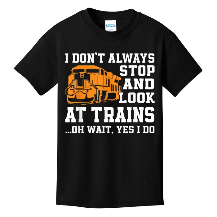 Funny Train Saying Freight Trains Trainspotter Kids T-Shirt