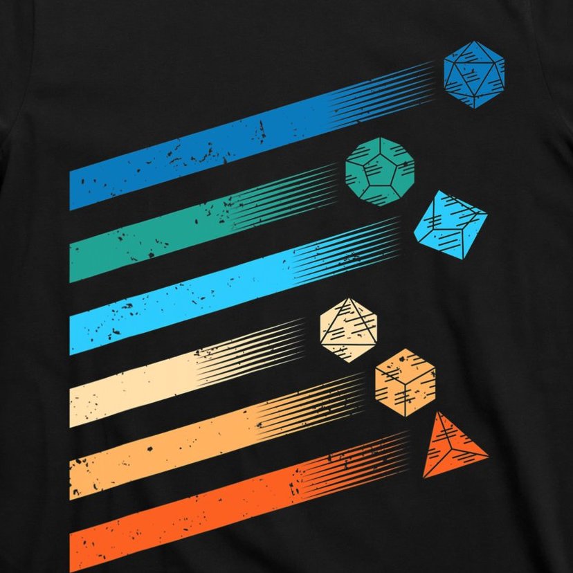 Funny Tabletop Shirt Dice For Dragons D20 RPG Gamer Tabletop T-Shirt