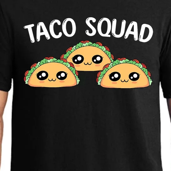 Funny Taco Squad Cute Mexican Food Lover Tee Gifts Pajama Set