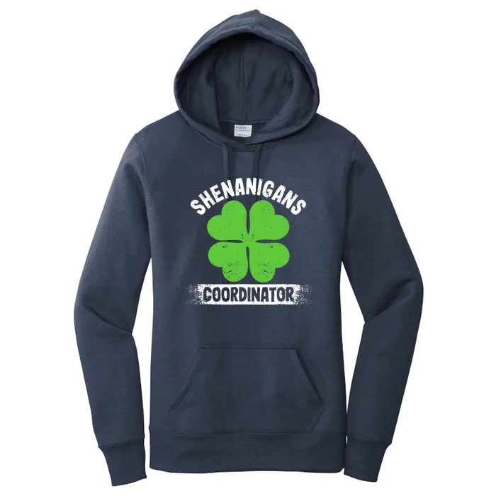 Funny Teacher St Patrick's Day Irish Shenanigans Coordinator Women's Pullover Hoodie