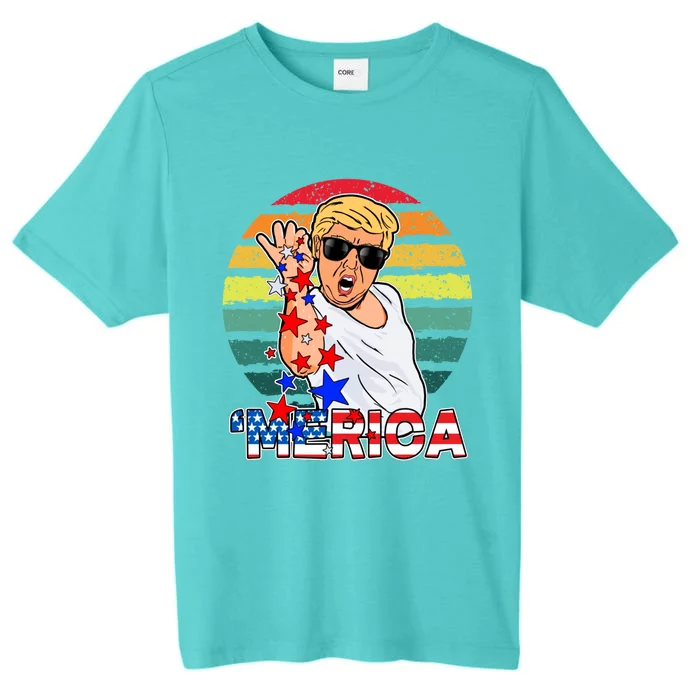 Funny Trump Salt Merica Freedom 4th Of July Great Gift ChromaSoft Performance T-Shirt