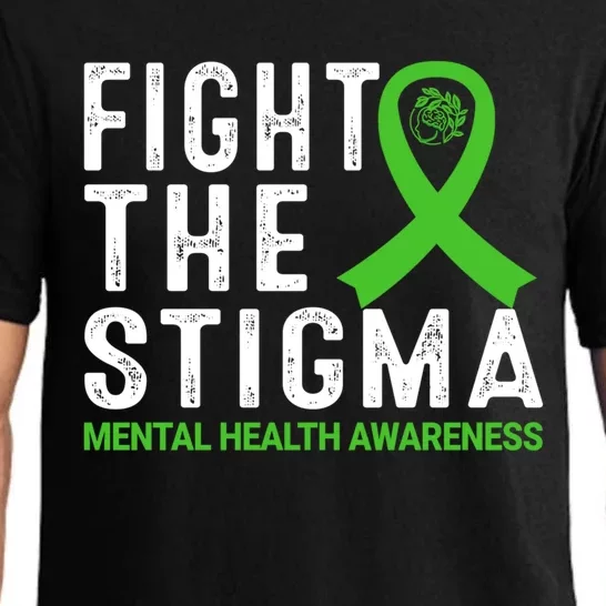 Fight The Stigma Tal Health Awareness Gift Pajama Set