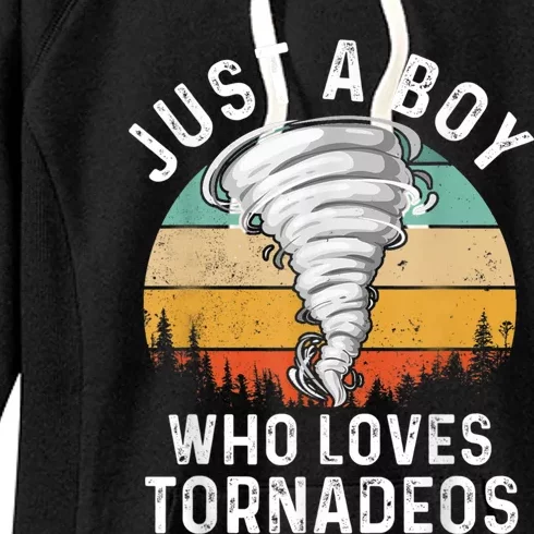 Funny Tornado Storm Chasing Twister Hurricane Boys Women's Fleece Hoodie