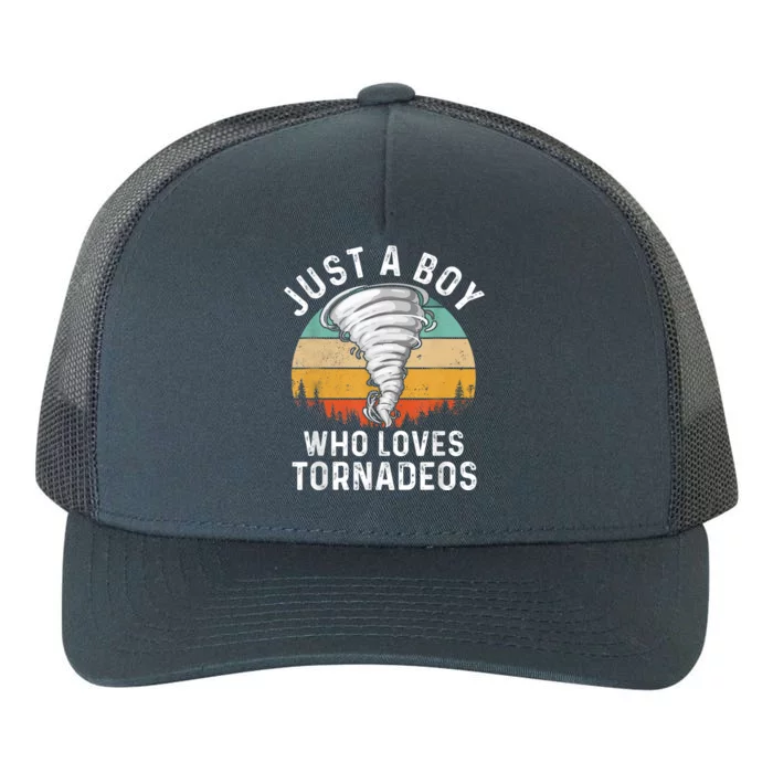 Funny Tornado Storm Chasing Twister Hurricane Boys Yupoong Adult 5-Panel Trucker Hat