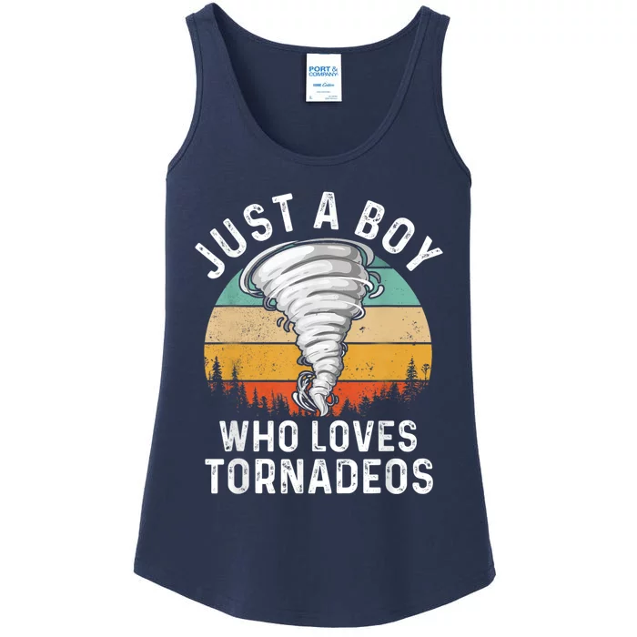 Funny Tornado Storm Chasing Twister Hurricane Boys Ladies Essential Tank