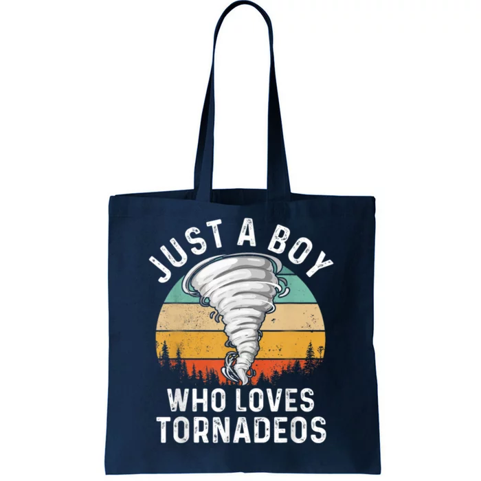 Funny Tornado Storm Chasing Twister Hurricane Boys Tote Bag