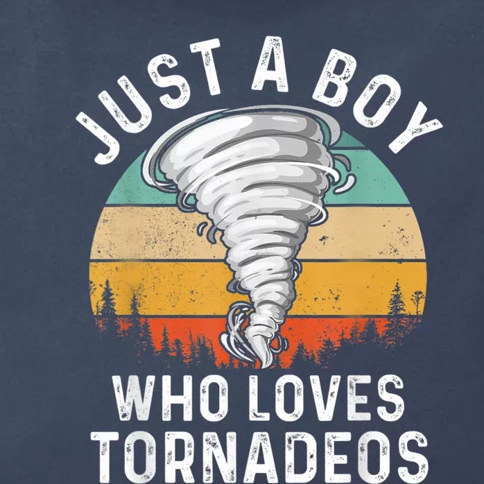 Funny Tornado Storm Chasing Twister Hurricane Boys Zip Tote Bag