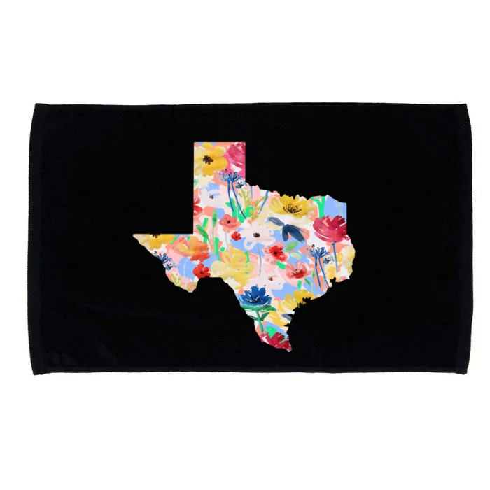 Flower Texas State Floral Design Microfiber Hand Towel