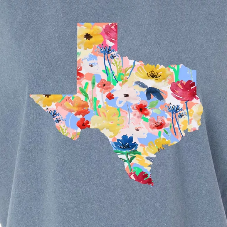 Flower Texas State Floral Design Garment-Dyed Women's Muscle Tee