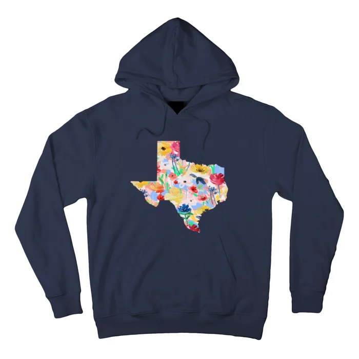 Flower Texas State Floral Design Hoodie