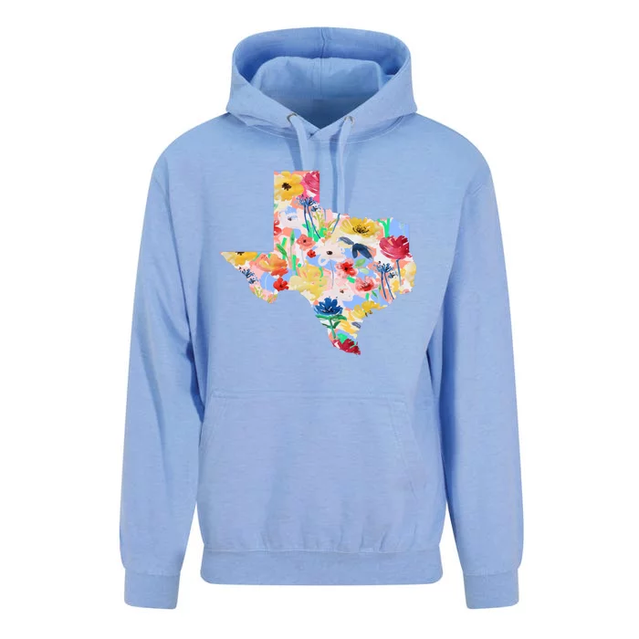 Flower Texas State Floral Design Unisex Surf Hoodie