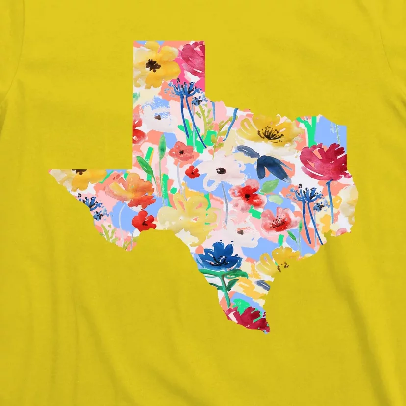 Flower Texas State Floral Design T-Shirt