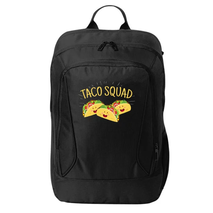 Funny Taco Squad Cute Mexican Food Lover Tee Gift City Backpack