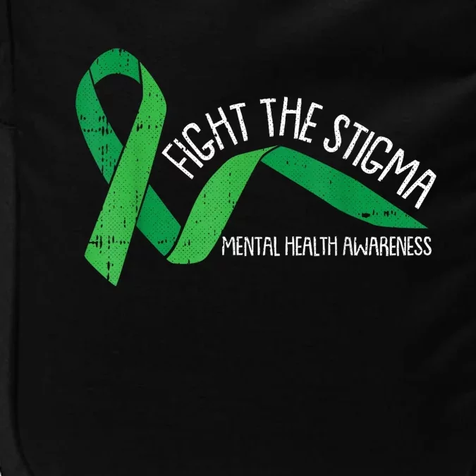 Fight The Stigma Mental Health Awareness Green Ribbon Impact Tech Backpack