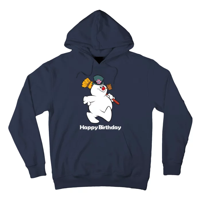 Frosty The Snowman Happy Birthday Christmas Graphic Hoodie