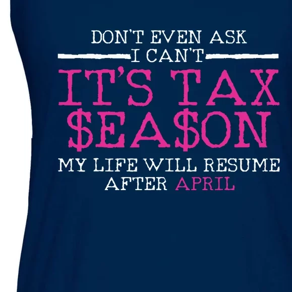 Funny Tax Season Accountant Taxation Gift Ladies Essential Flowy Tank