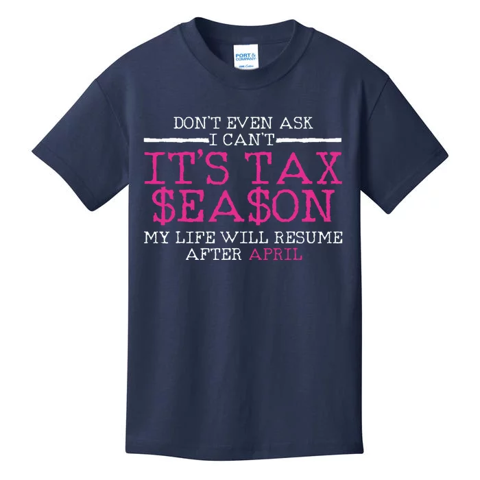 Funny Tax Season Accountant Taxation Gift Kids T-Shirt