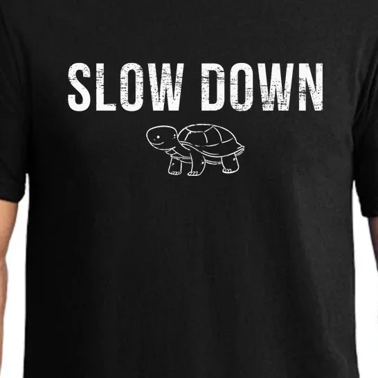 Funny Turtle Slow Down Pajama Set