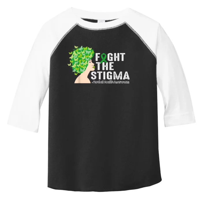 Fight The Stigma Mental Health Awareness Green Ribbon Toddler Fine Jersey T-Shirt