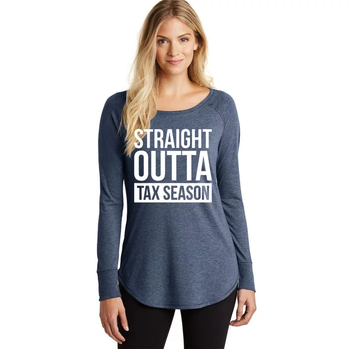 Funny Tax Season Gift Idea Tax Accountant Tax Women's Perfect Tri Tunic Long Sleeve Shirt