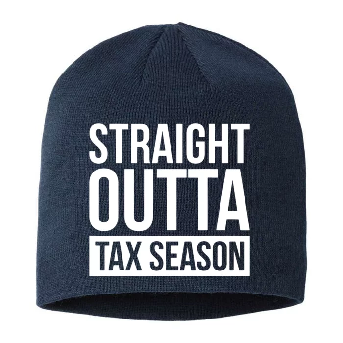 Funny Tax Season Gift Idea Tax Accountant Tax 8 1/2in Sustainable Knit Beanie