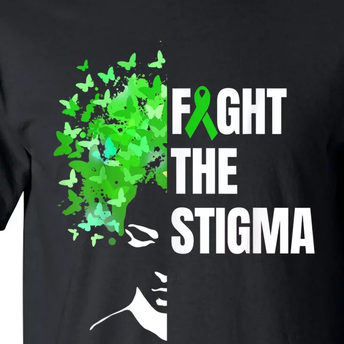 Fight The Stigma | Mental Health Awareness Month Green Tall T-Shirt