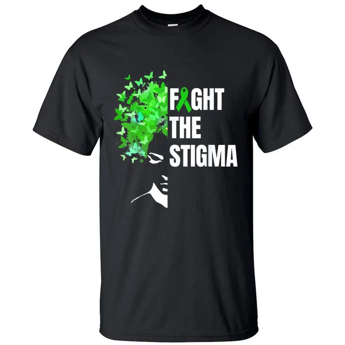 Fight The Stigma | Mental Health Awareness Month Green Tall T-Shirt