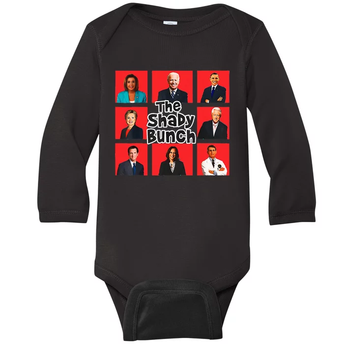 Funny The Shady Bunch Baby Long Sleeve Bodysuit