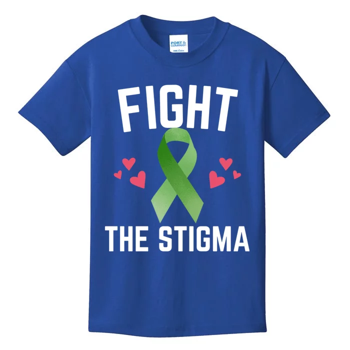 Fight The Stigma Tal Health Awareness Support Ribbon Gift Kids T-Shirt