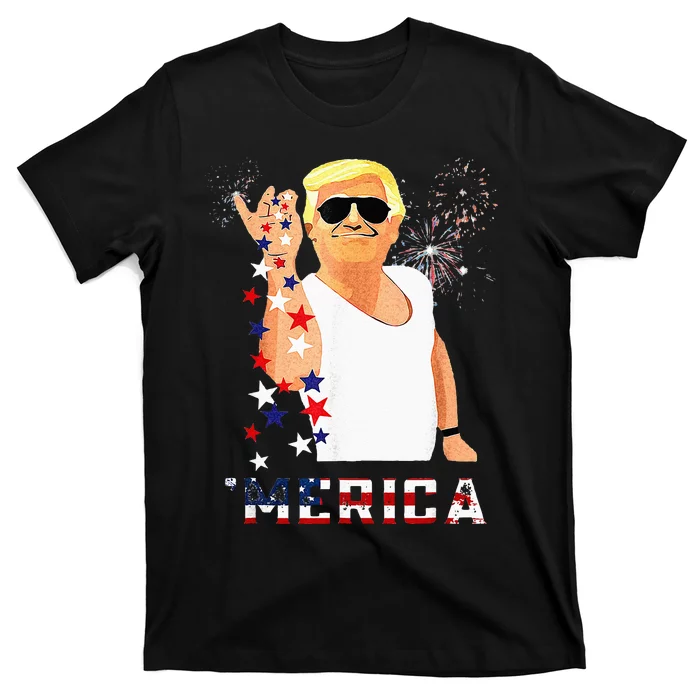 Funny Trump Salt Merica Freedom 4th Of July Gifts T-Shirt