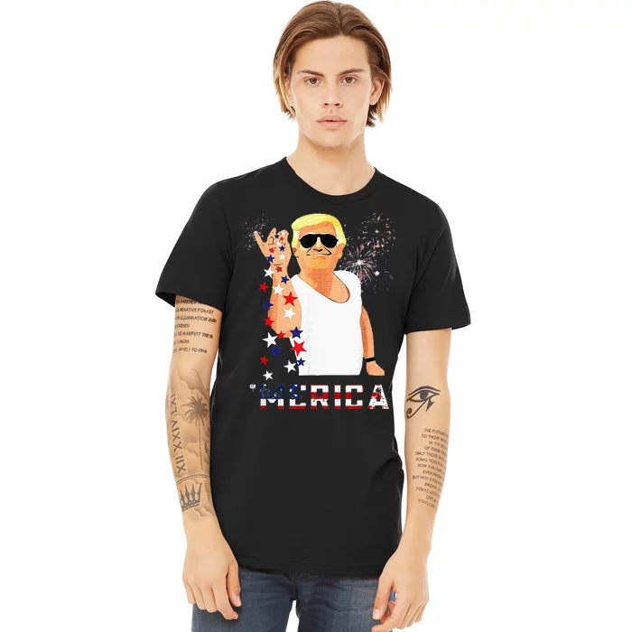 Funny Trump Salt Merica Freedom 4th Of July Gifts Premium T-Shirt